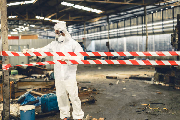 Professional Infectious Disease Decontamination technician working in Colchester, IL